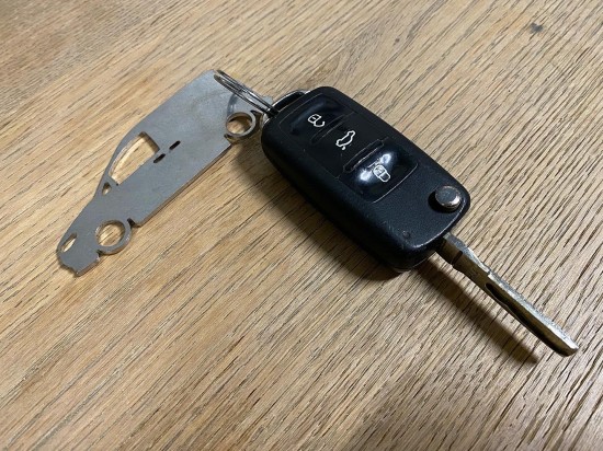 RVS Sleutelhanger Volkswagen Caddy MK4