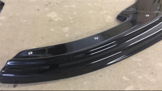 DCW Voorspoiler Hoogglans Zwart - Volkswagen Caddy MK3 GP