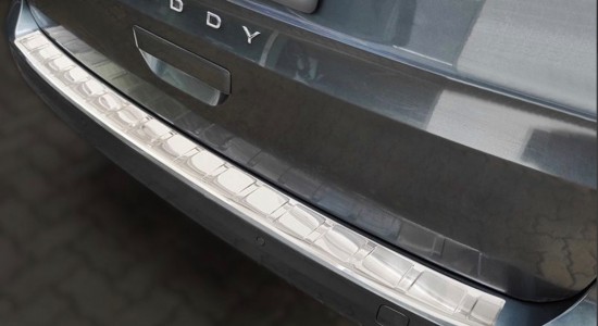 Achterbumper Beschermer RVS Chrome Ribbel - Volkswagen Caddy MK5