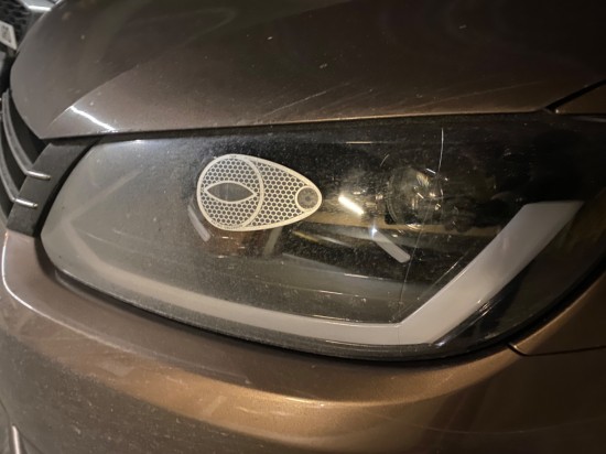 Koplamp Stickers Engeland - Volkswagen Caddy