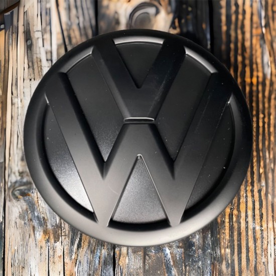OEM Volkswagen Logo Achterdeuren Matzwart - Volkswagen Caddy