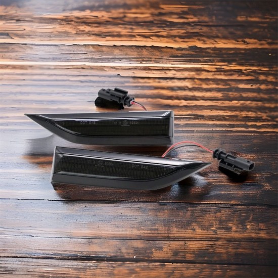 Set LED Zijknipperlichten Zwart V2 - Dynamic Running Light Volkswagen Caddy MK4