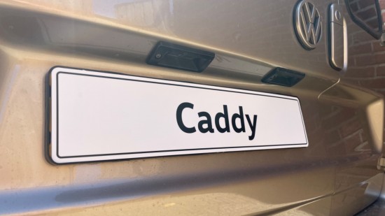 Caddy showroom kentekenplaat - Volkswagen Caddy