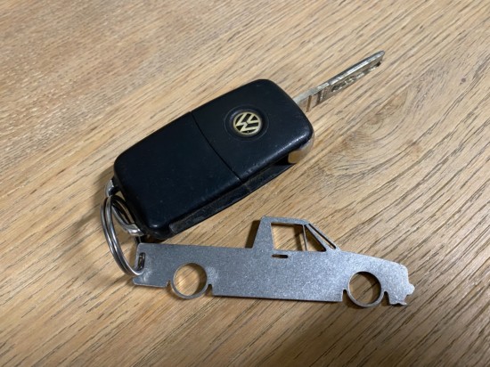 RVS Sleutelhanger Volkswagen Caddy MK1
