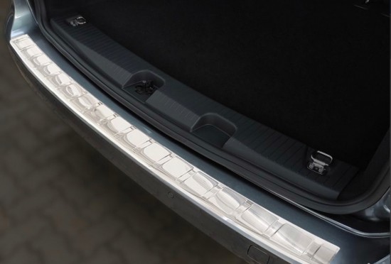 Achterbumper Beschermer RVS Chrome Ribbel - Volkswagen Caddy MK5