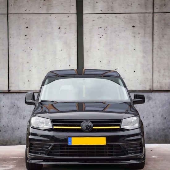 DCW Voorspoiler Hoogglans Zwart - Volkswagen Caddy MK4