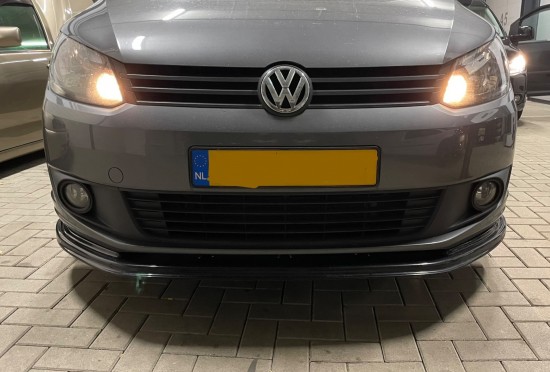 DCW Voorspoiler Hoogglans Zwart - Volkswagen Caddy MK3 GP