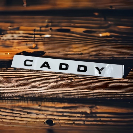 OEM Caddy Embleem Hoogglans Zwart Achterklep - Volkswagen Caddy MK5