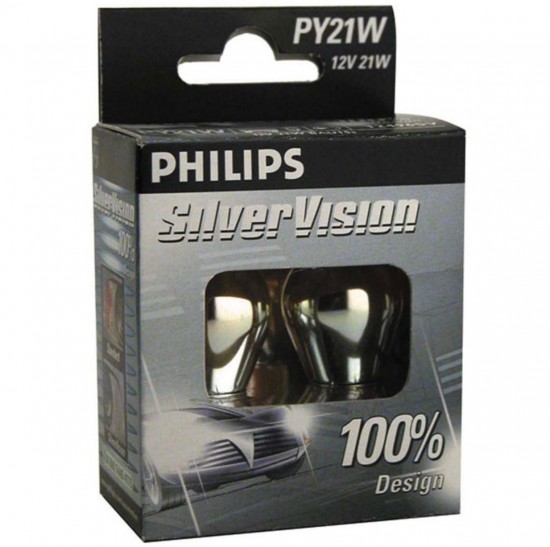 Philips Silvervision PY 21W knipperlichten Chroom/Oranje