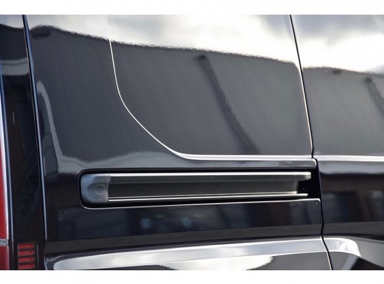 Deurrail geleiderail rechts zwart gecoat Caddy Cargo 5