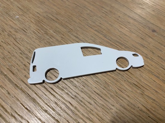 RVS Sleutelhanger Volkswagen Caddy MK3