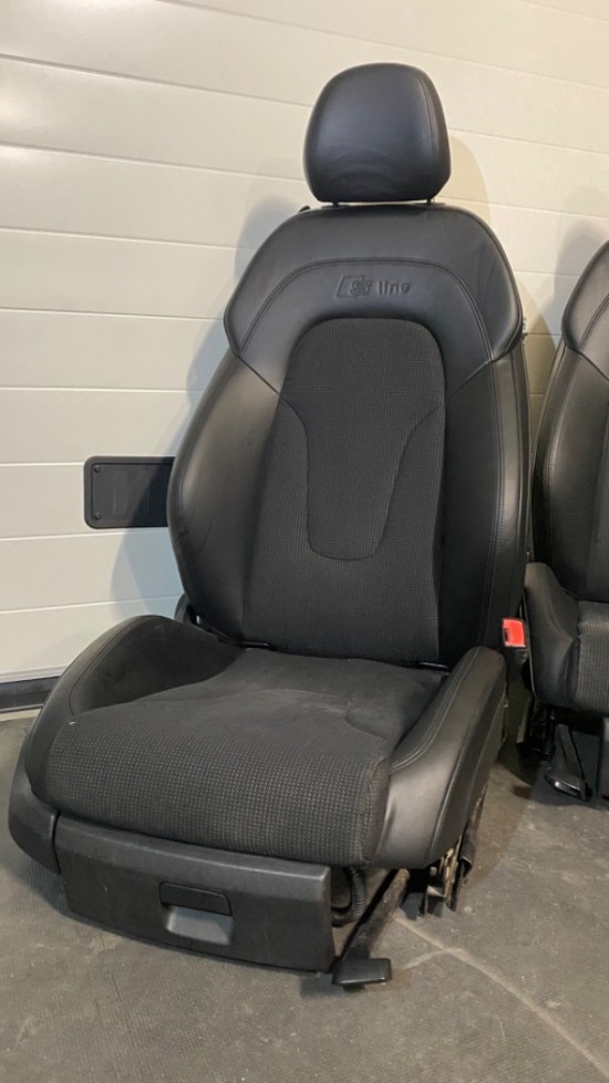 Set Audi A5 S-Line Stoelen - Zwart leder