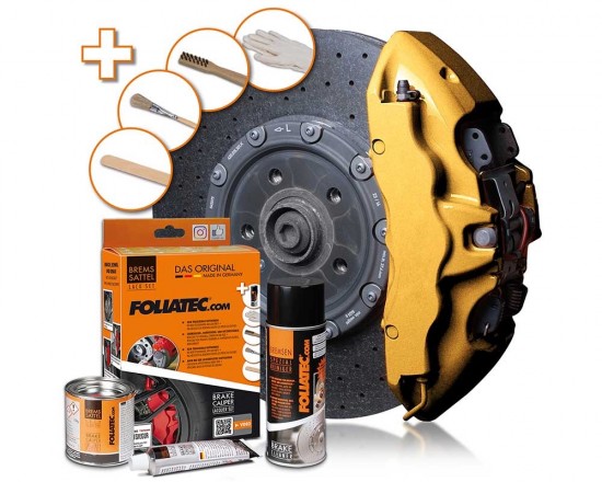 Foliatec - 2165 Prestige Gold Metallic - Remklauw verf set