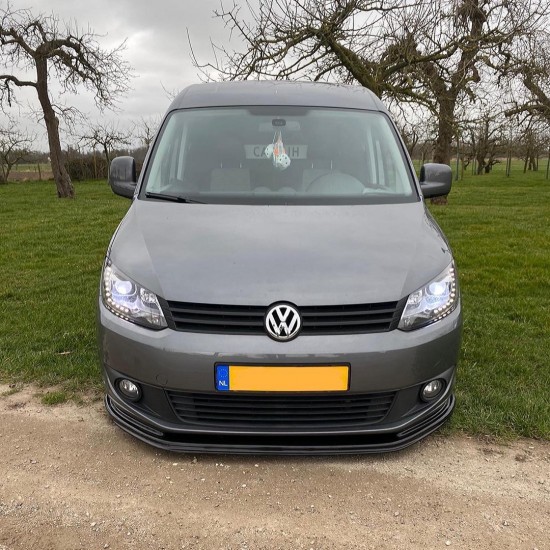 DCW Voorspoiler Hoogglans Zwart - Volkswagen Caddy MK3 GP