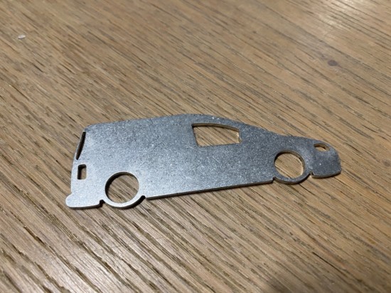 RVS Sleutelhanger Volkswagen Caddy MK3