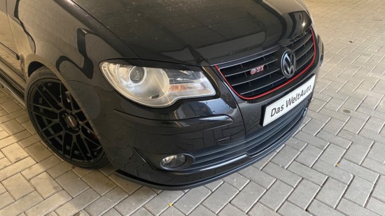 Voorspoiler Flat Semi Glans Zwart - Volkswagen Touran 1T2