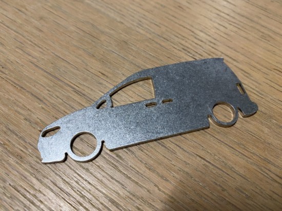 RVS Sleutelhanger Volkswagen Caddy MK3 Facelift