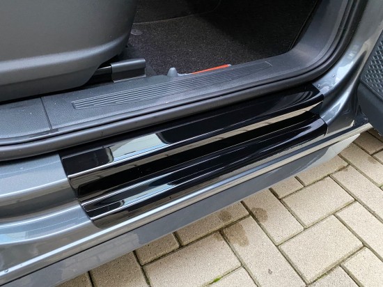 Instaplijsten Hoogglans Zwart - Volkswagen Caddy Cargo MK5