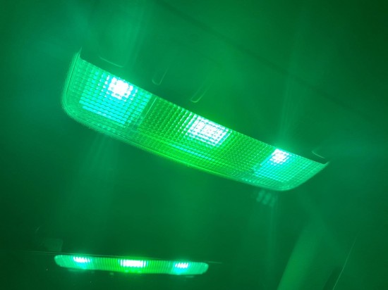 LED Groen interieur verlichting set van drie