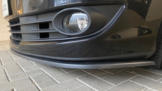 Voorspoiler Flat Semi Glans Zwart - Volkswagen Touran 1T2