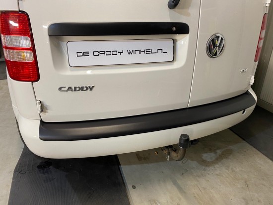 ABS Achterbumper beschermlijst Volkswagen Caddy 2004-2015 (voor gespoten bumpers) Zwart