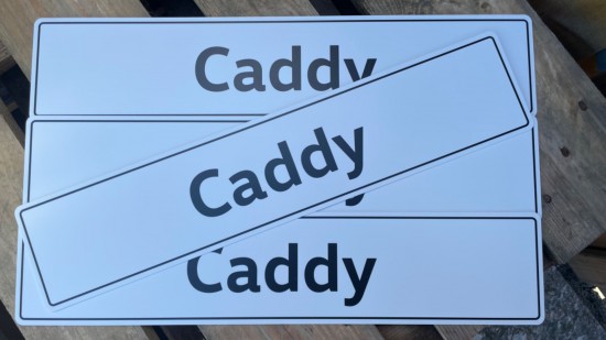 Caddy showroom kentekenplaat - Volkswagen Caddy