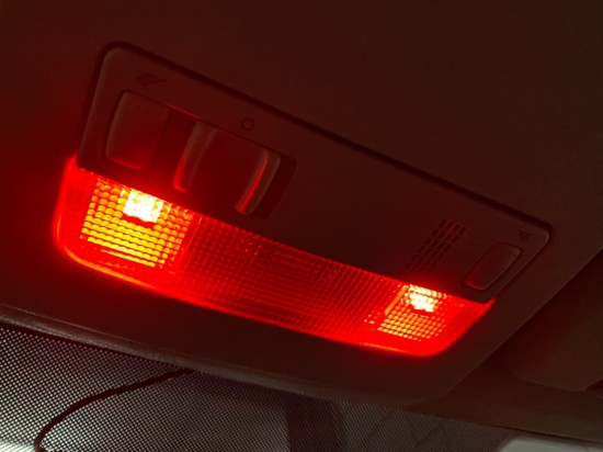 LED Rood interieur verlichting set van 3