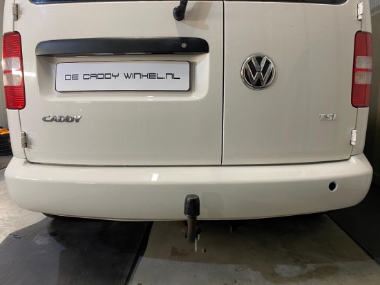 ABS Achterbumper beschermlijst Volkswagen Caddy 2004-2015 (voor gespoten bumpers) Zwart