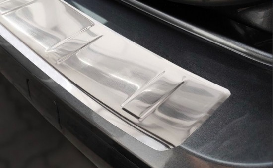 Achterbumper Beschermer RVS Chrome Ribbel - Volkswagen Caddy MK5