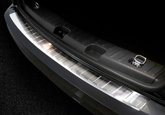 RVS achterbumper beschermer Volkswagen Caddy 2004 - 2010