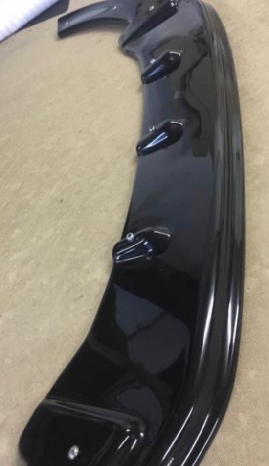 DCW Voorspoiler Hoogglans Zwart - Volkswagen Caddy MK3 GP