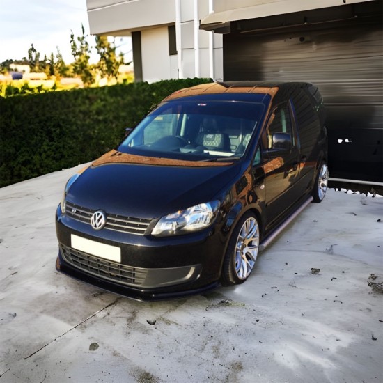 Voorspoiler TRC “Extra Flat” Hoogglans Zwart - Volkswagen Caddy MK3 GP