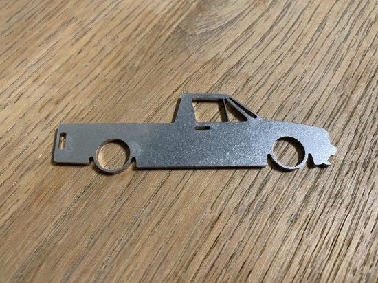 RVS Sleutelhanger Volkswagen Caddy MK1