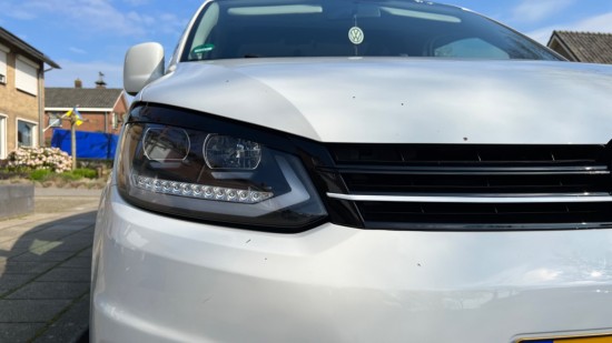 Booskijkers Koplampspoiler Hoogglans Zwart - Volkswagen Caddy MK3 GP