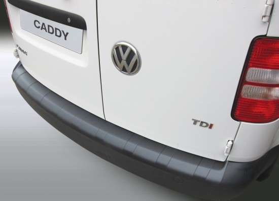 Achterbumper Beschermer Matzwart Ribbel - Volkswagen Caddy MK3 GP