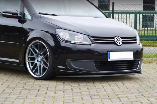 Voorspoiler Flat Semi Glans Zwart - Volkswagen Caddy MK3 GP