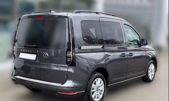 Achterbumper Beschermer RVS Chrome Ribbel - Volkswagen Caddy MK5