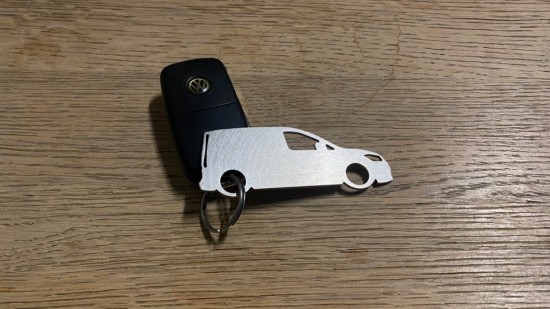 RVS Sleutelhanger Volkswagen Caddy Cargo MK5