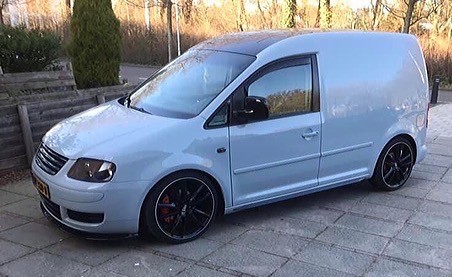 S-Line Sideskirts Hoogglans Zwart Custom Made  - Volkswagen Caddy 2004 - 2010