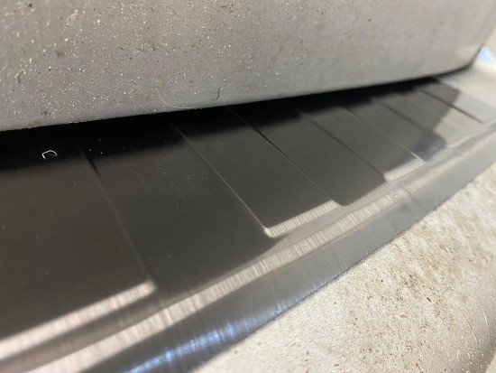 Zwart RVS achterbumper beschermer Volkswagen Caddy 2004 - 2015