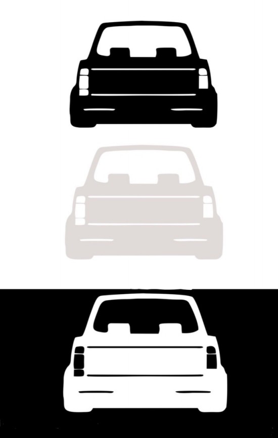 Volkswagen Caddy MK1 - Sticker Achterkant