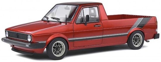 Solido Volkswagen Caddy MK1 1:18 - Rood Metallic Tuning