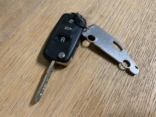 RVS Sleutelhanger Volkswagen Caddy MK3