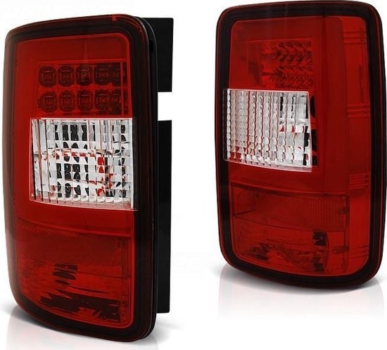 Achterlichten Rood/Wit LED - Type QK - Volkswagen Caddy MK3
