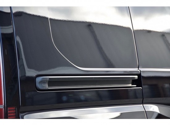 Deurrail rechts zwart   volkswagen caddy cargo mk5 maxi