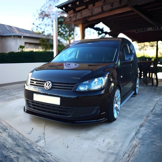 Voorspoiler TRC “Extra Flat” Hoogglans Zwart - Volkswagen Caddy MK3 GP
