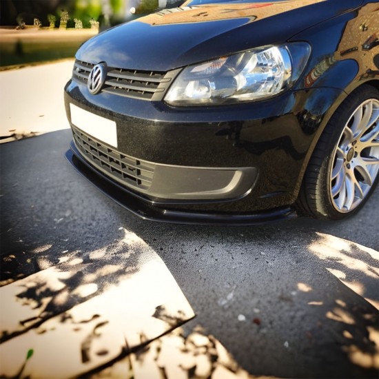 Voorspoiler TRC “Extra Flat” Hoogglans Zwart - Volkswagen Caddy MK3 GP