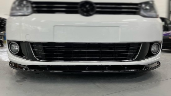 Voorspoiler Sport Hoogglans Zwart - Volkswagen Caddy MK3 GP