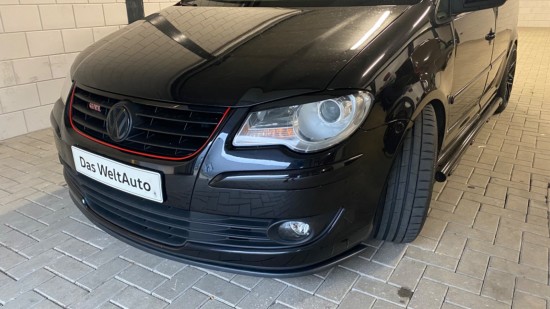 Voorspoiler Flat Semi Glans Zwart - Volkswagen Touran 1T2