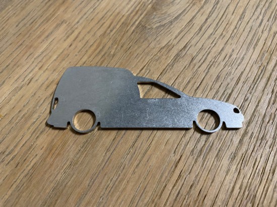 RVS Sleutelhanger Volkswagen Caddy MK2